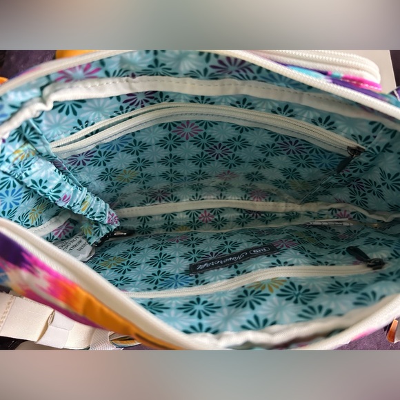 LUG HOVERCRAFT SLING BAG HEART IKAT MULTI NWT - Picture 3 of 6